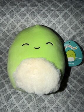 Squishmallows Henry Plush - Lime Green with Cream Belly Accent